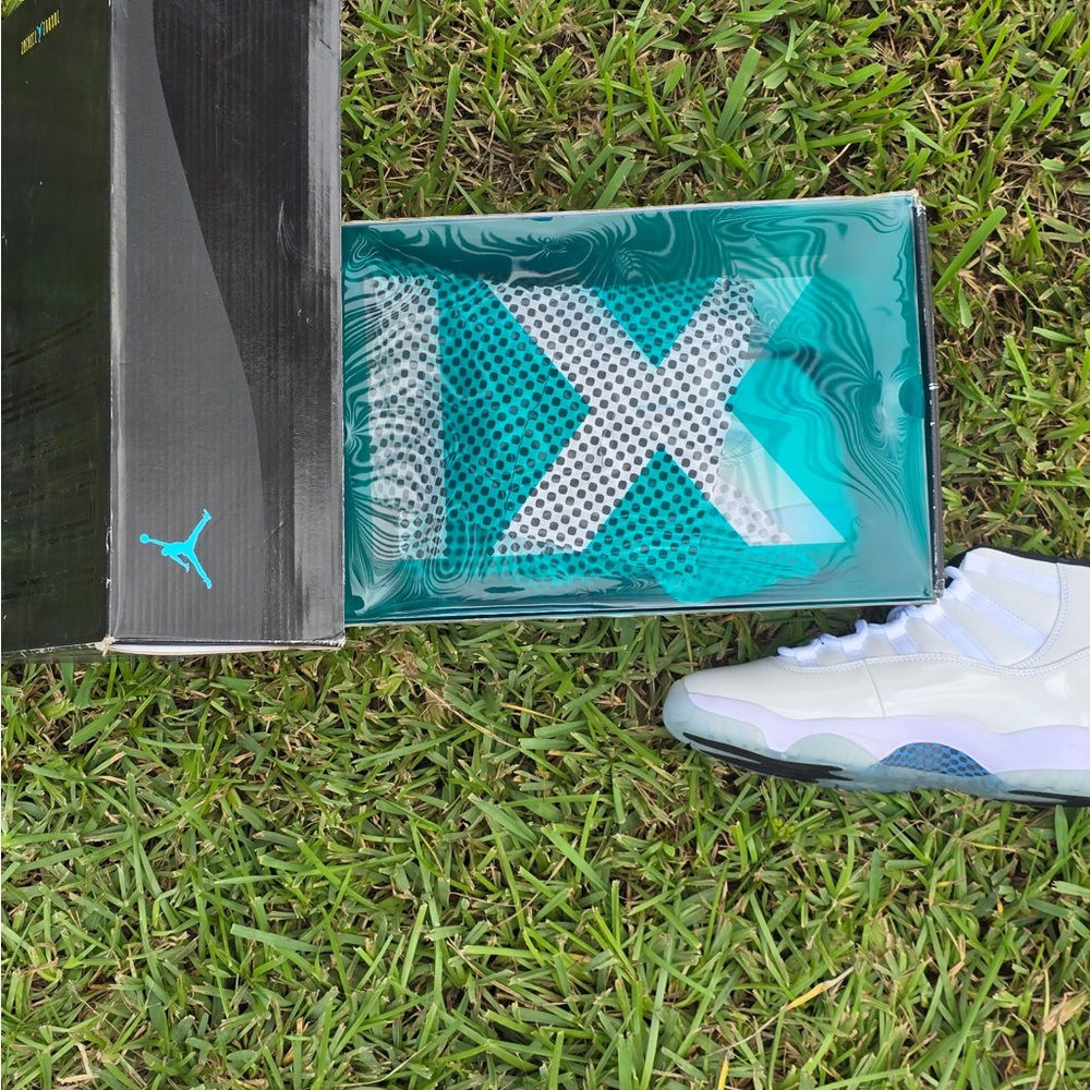 Jordan White and Blue Men's Shoes